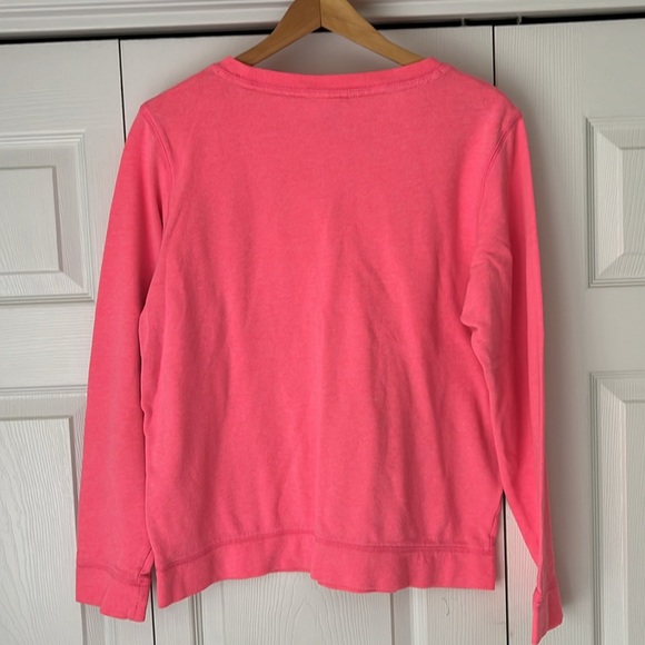 PINK Victorias Secret lightweight Sweatshirt Long Sleeve Love Junior Medium Y2K - Picture 2 of 5